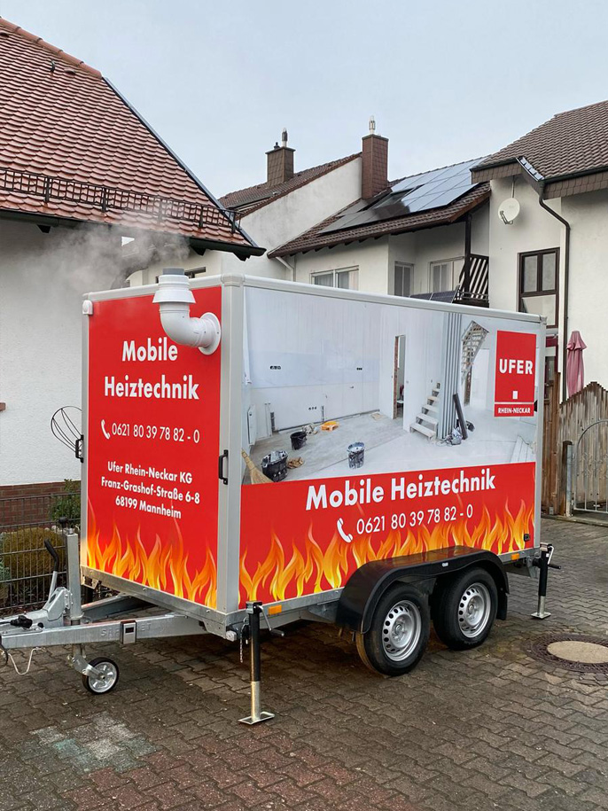 Projekt Notheizung bei Wärmepumpen-Einbau